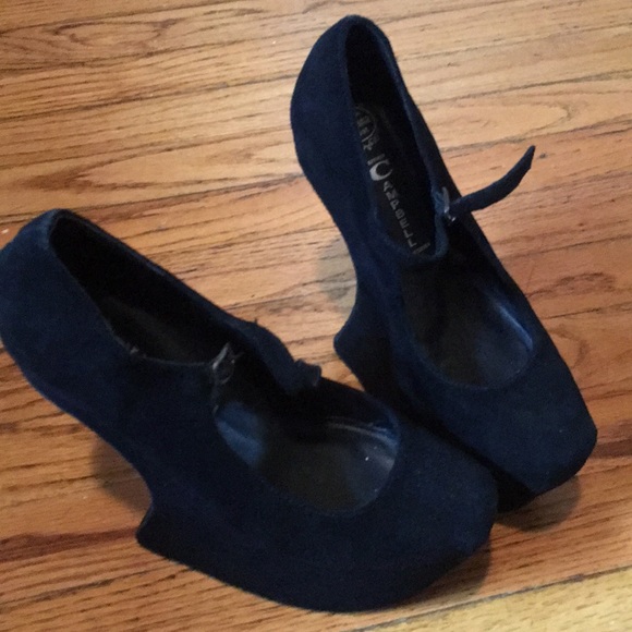 Jeffrey Campbell Nightwalk platform black suede - Picture 2 of 5